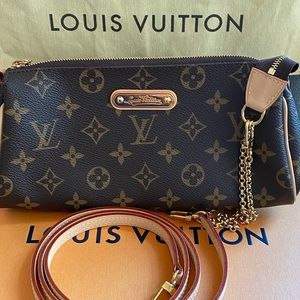 Authentic Louis Vuitton Eva clutch crossbody